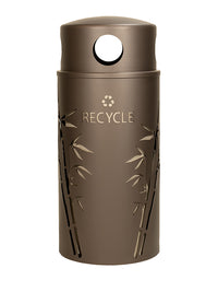 Nature Series Bamboo Recycle Unit, Steel, 33 Gal. Bronze