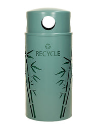 Nature Series Bamboo Recycle Unit, Steel, 33 Gal. Malachite