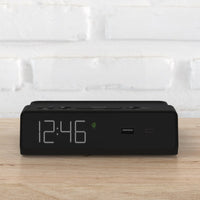 Station W - Alarm Clock, Qi Wireless Charging Pad, USB-C and USB-A