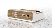 Station W - Alarm Clock, Qi Wireless Charging Pad, USB-C and USB-A