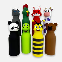 Freaky Flask - Stainless Steel, Vacuum insulated, with Soft Touch Silicone cover - 14.2oz