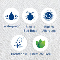 CleanRest Zippered Waterproof Mattress Encasement
