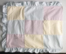 Waffle Blanket 65/35 Poly Cotton for Playard/Mini/Portable Cribs, Tri Color
