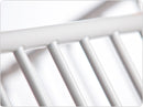 Compact Pinnacle™ Folding Steel Crib w/ Oversized Casters (Foam Mattress), White