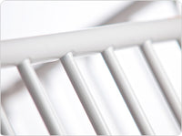 Compact Pinnacle™ Folding Steel Crib w/ Oversized Casters (Foam Mattress), White