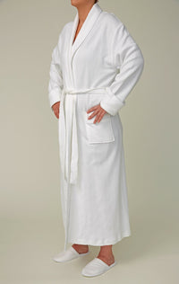 Lightweight Knitted Modal Waffle Shawl Bathrobe