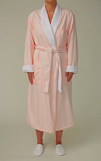 Microfiber Shawl Bathrobe, Plush Lined