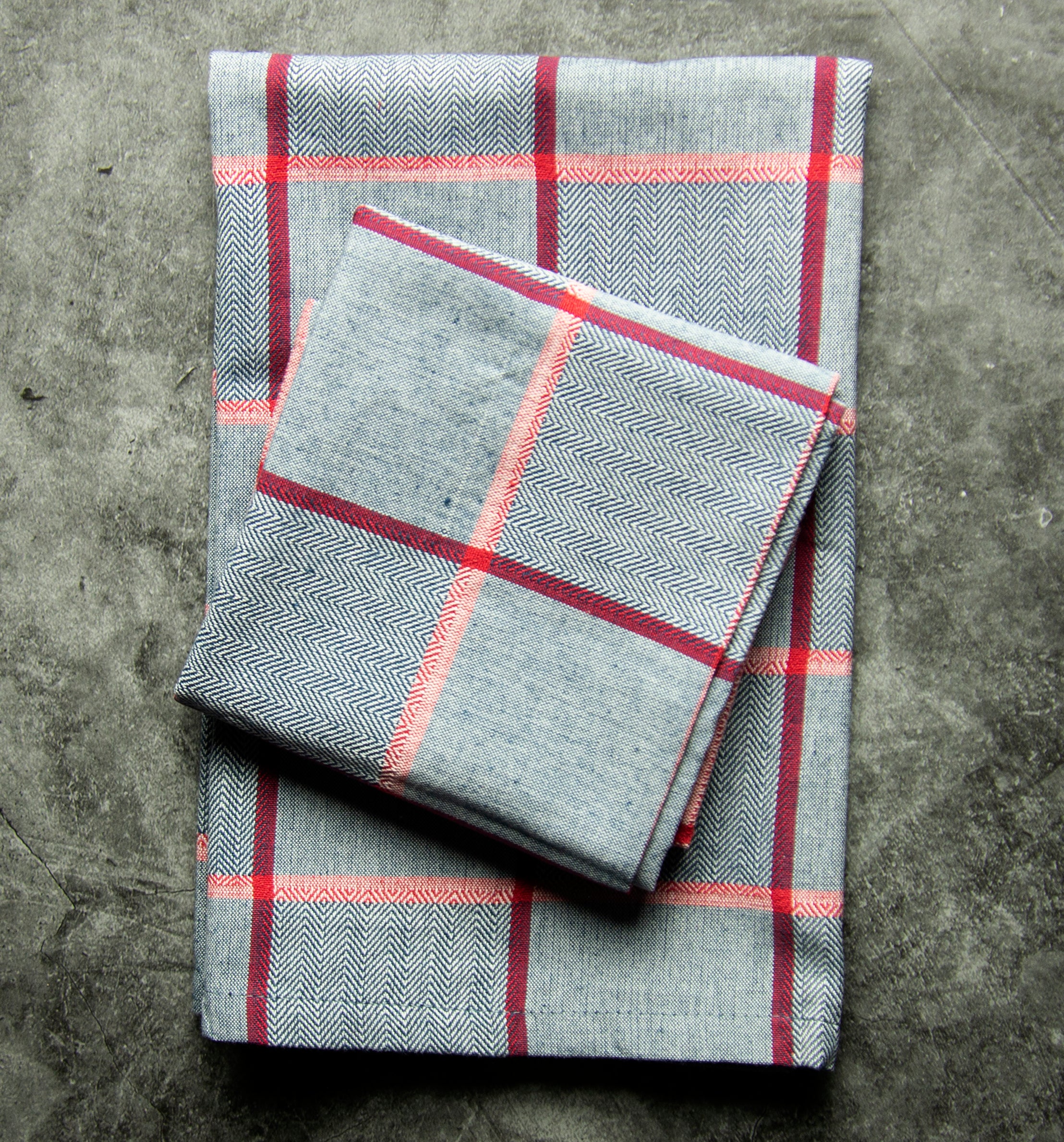 Quadramuri Napkin 22"x23" 100% Cotton, Vat-Dyed, Mitered Corners, Color Checked