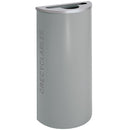 Black Tie Series KD 8 Gal Recycling Receptacle, Hammered Grey Body