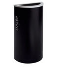 Black Tie Series KD 8 Gal Recycling Receptacle, Pebble Black Body