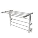Radiant Heated Towel Rack, Angle Shelf