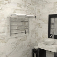 Radiant Heated Towel Rack, Angle Shelf