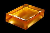 Deep Yellow Resin Soap Dish