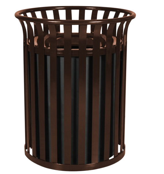 Receptacle, Steel, 37 Gal. Coffee Gloss