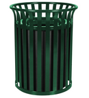 Receptacle, Steel, 37 Gal. Hunter Green Gloss