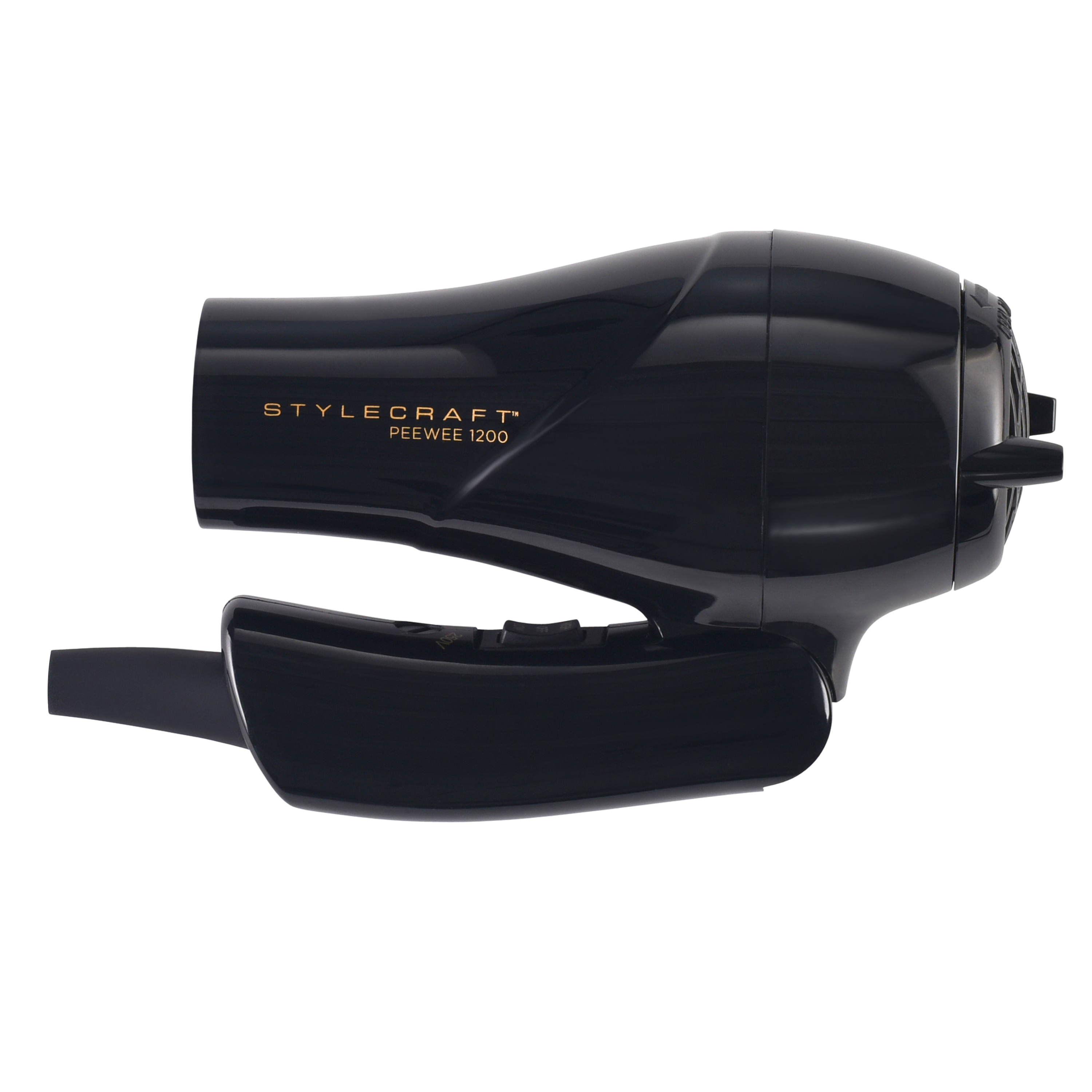 Peewee Professional Compact Folding Hair Dryer, Supercharged Micro Motor, 1000 Watt