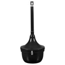 Cigarette Receptacle, Steel, 4.5 Gal. Black Gloss
