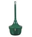 Cigarette Receptacle, Steel, 4.5 Gal. Hunter Green Gloss