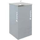 Sanitizing Wipe Dispenser For Bucket Wipes In Hammered Grey With SS Lid