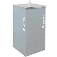 Sanitizing Wipe Dispenser For Bucket Wipes In Hammered Grey With SS Lid