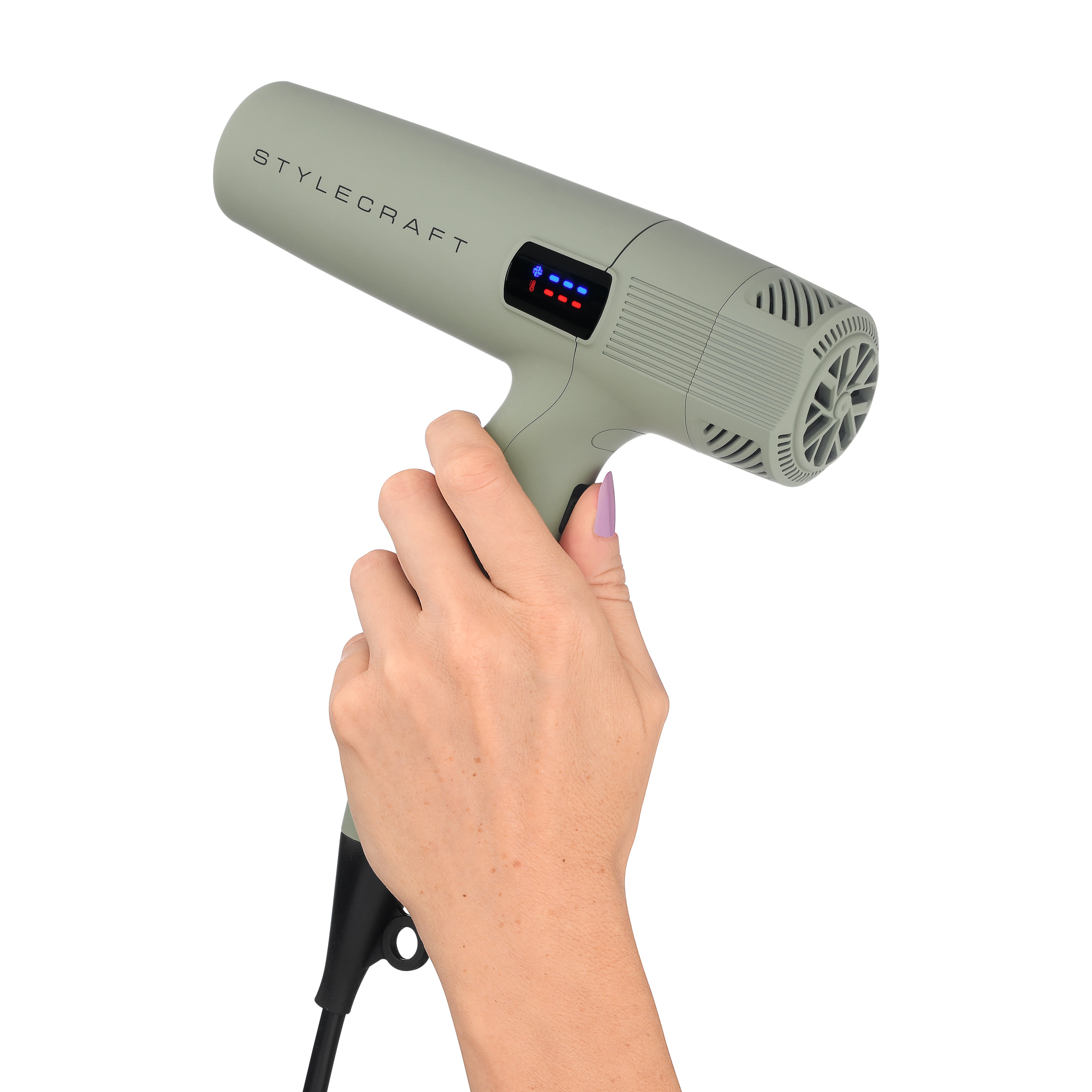 StyleCraft Sage Professional Lightweight Hair Dryer with Advanced Ion Technology, 1600 Watt