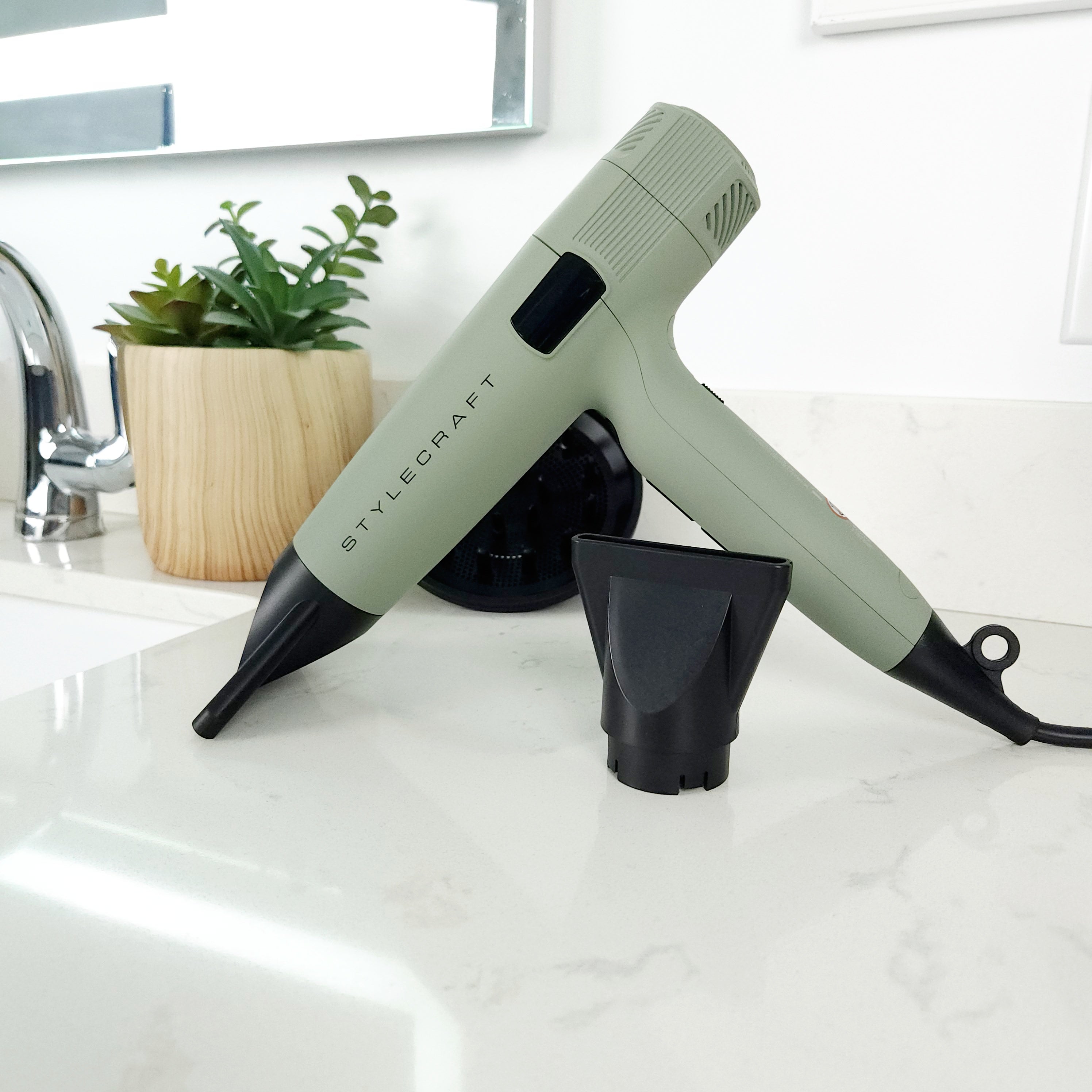 StyleCraft Sage Professional Lightweight Hair Dryer with Advanced Ion Technology, 1600 Watt