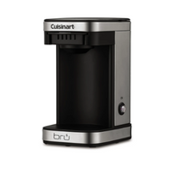 BRU Cuisinart® 1-Cup Pod Coffee Maker, Black with Stainless