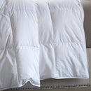 White Down, Medium Weight, 14" Quilted Sewn-Through Boxstitch, T230 100% Cotton Shell, Double Needle, Sewn Through Edge, Cotton Piping