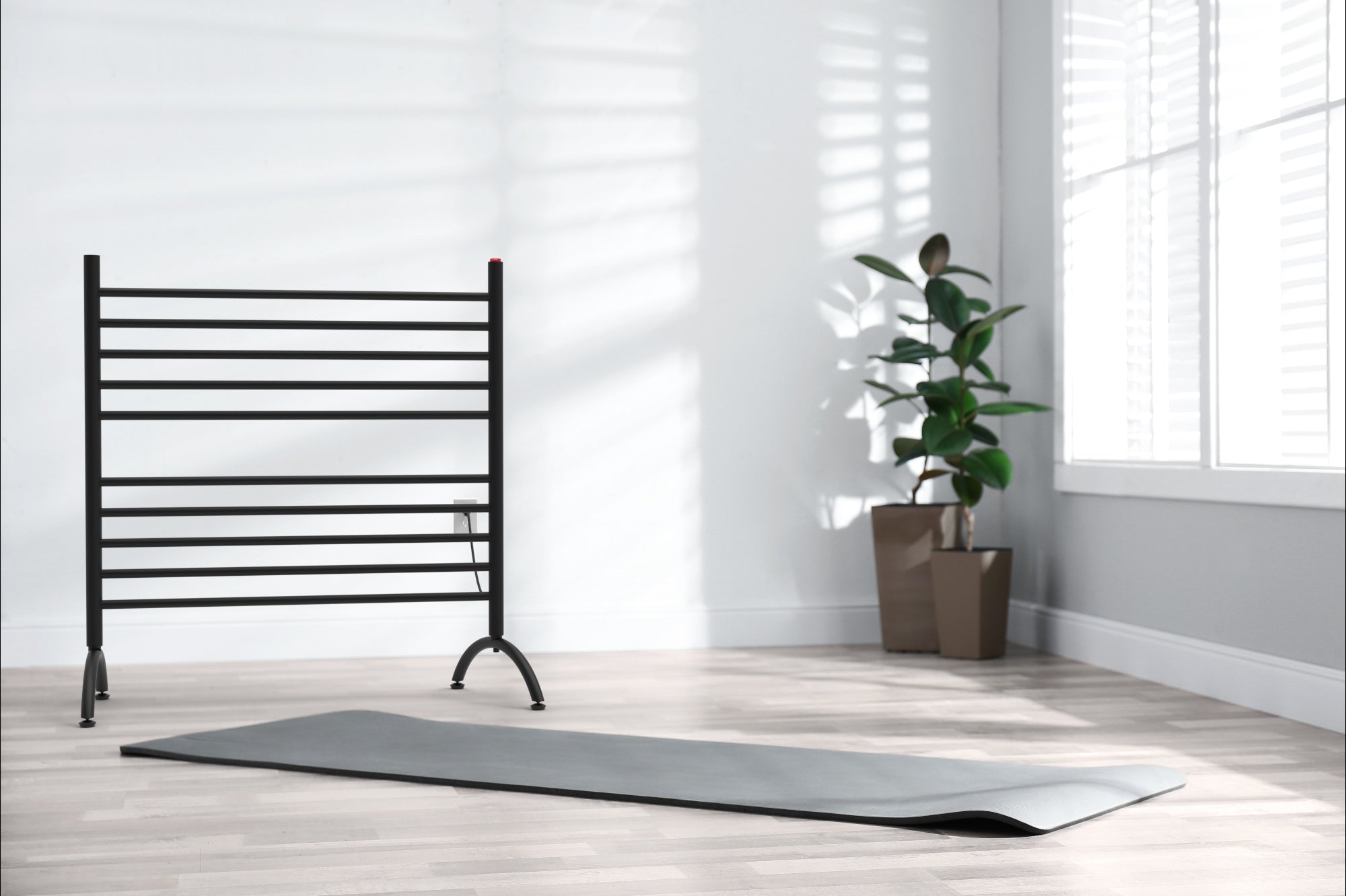Solo Heated Towel Rack, Floor Standing