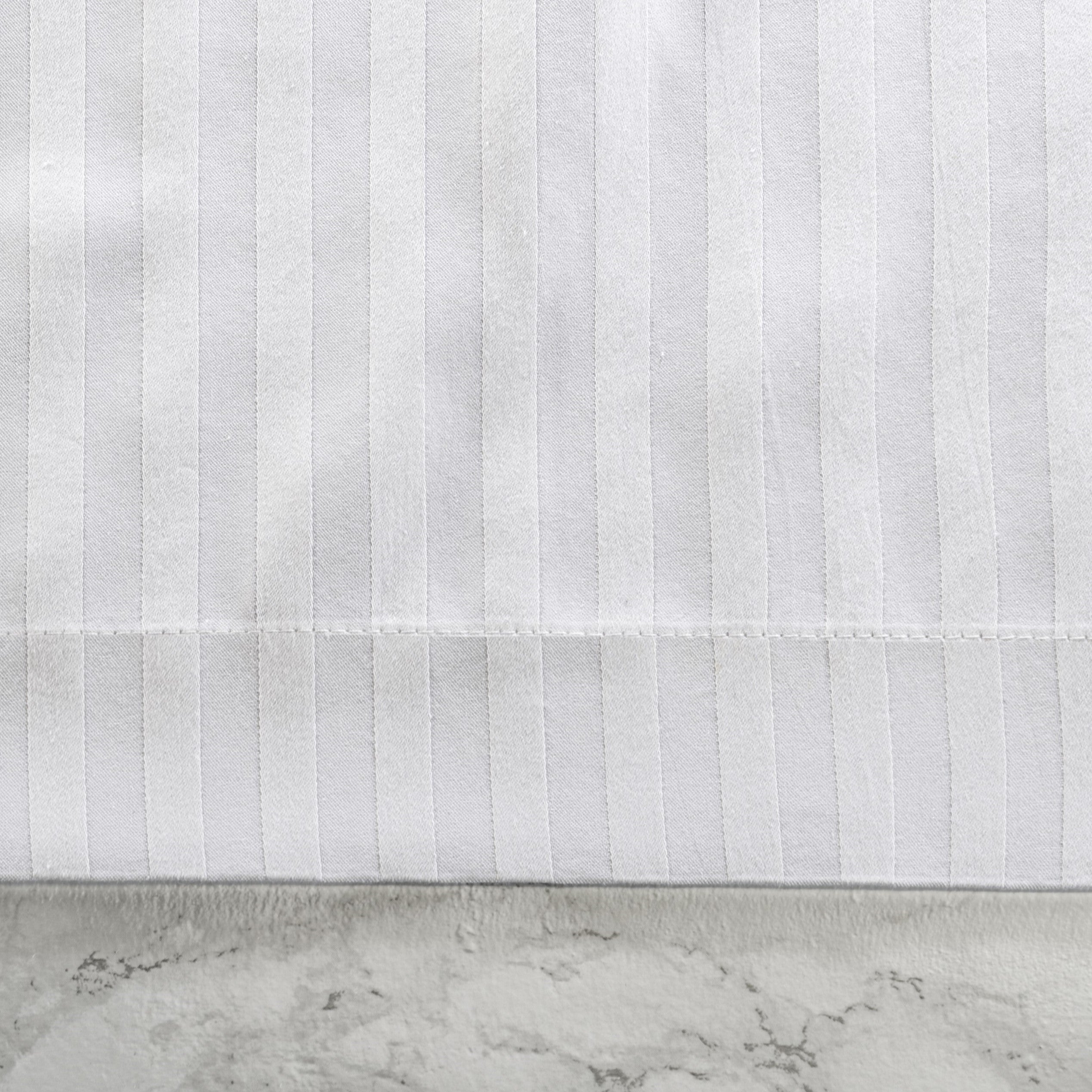 Luxury T300 60% ELS Cotton/40% Poly Blend, 1cm Satin Stripe Sateen