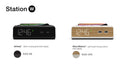 Station W - Alarm Clock, Qi Wireless Charging Pad, USB-C and USB-A