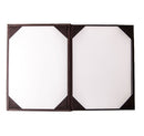 Super-Premium Menu Cover, Faux Leather, Multiple Sizes