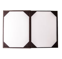 Super-Premium Menu Cover, Faux Leather, Multiple Sizes