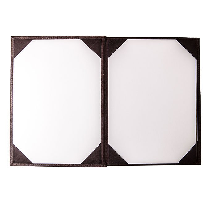 Super-Premium Menu Cover, Faux Leather, Multiple Sizes