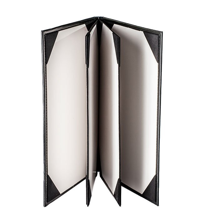 Super-Premium Menu Cover, Faux Leather, Multiple Sizes
