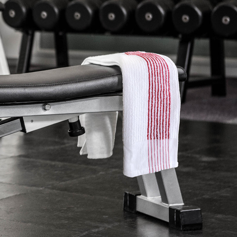 Super Ribbed, 86% Cotton/14% Polyester with 100% Ringspun Loops, with Yard Dyed Pin Stripe