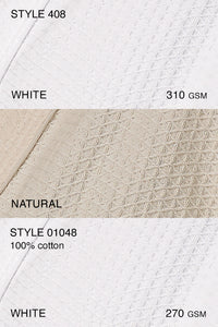 Heavyweight Diamond Waffle Kimono Bathrobe