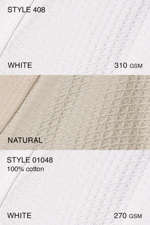Heavyweight Diamond Waffle Kimono Bathrobe