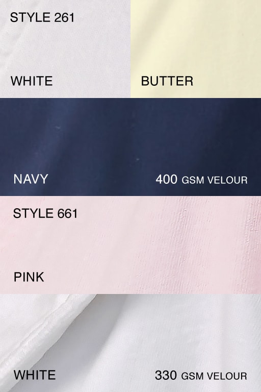Basic Velour Terry Kimono Bathrobe