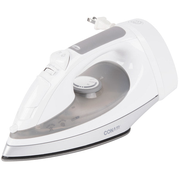 Conair Full-Feature Hotel Iron with Retractable Cord – White