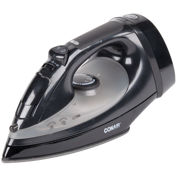 Steam & Dry Iron, Cord-Keeper Full Feature, Black