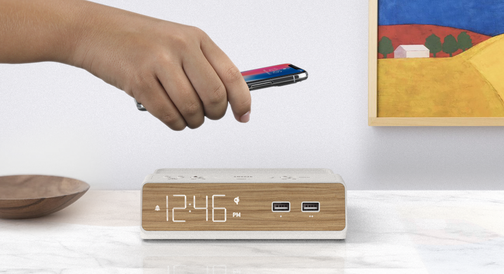 Station W - Alarm Clock, Qi Wireless Charging Pad, USB-C and USB-A