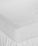 Martex Basics Mattress Pad - Deluxe 12" -T130 70P/30C Face and  Back, EcoPure Fill 3 oz/yd sq, Ogee quilting, 12" P/C skirt for up to 15" mattress, Colored Hem Thread