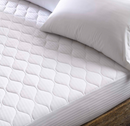 Matrex Green Mattress Pad - T250 60% Organic Cotton/40% Recycled Polyester face and back, EcoPure Fill 5 oz/yd sq, Channel Quilt, Cotton/Poly skirt fits up to 18" mattress, TrueFit Hem Threads indicate size.