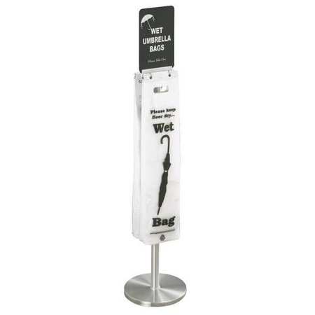 Wet Umbrella Poly Bag Holder Floor Standing / 2 Sided w/ 11½” Base