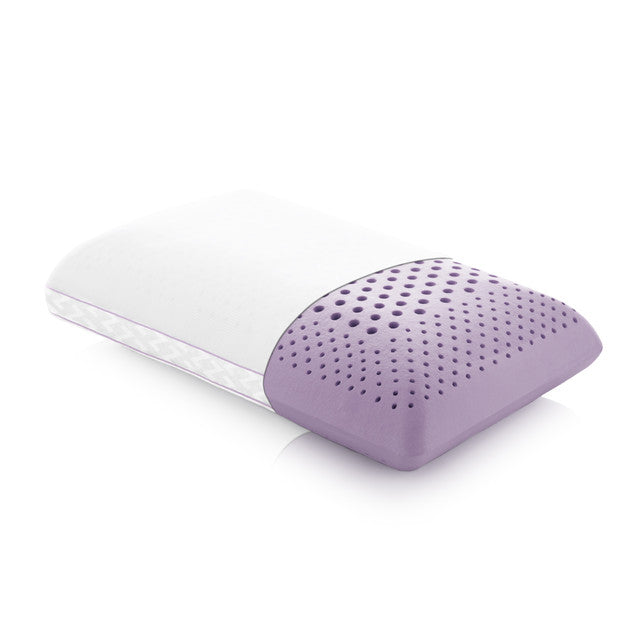 Lavender Aromatherapy Memory Foam Pillow, 6" Loft, Purple