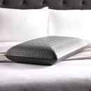 Bamboo Charcoal-Infused Memory Foam Pillow, 6" Loft, Black