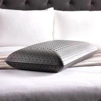 Bamboo Charcoal-Infused Memory Foam Pillow, 6" Loft, Black