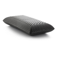 Bamboo Charcoal-Infused Memory Foam Pillow, 6" Loft, Black