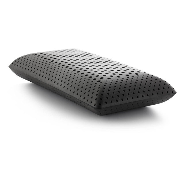 Bamboo Charcoal-Infused Memory Foam Pillow, 6" Loft, Black